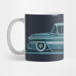 Blue chevy hotrod Mug